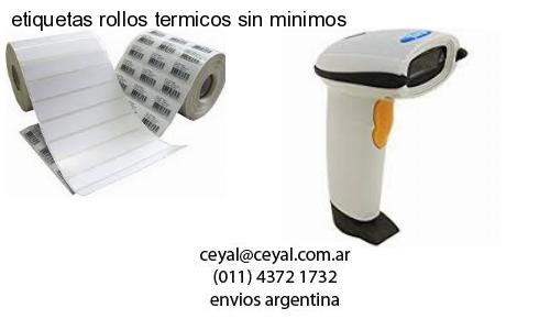 etiquetas rollos termicos sin minimos