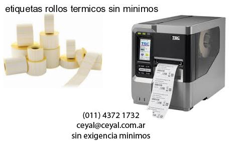 etiquetas rollos termicos sin minimos