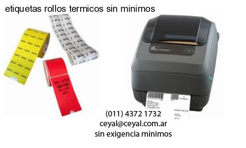 etiquetas rollos termicos sin minimos