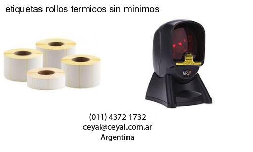 etiquetas rollos termicos sin minimos