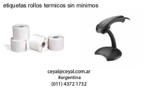 etiquetas rollos termicos sin minimos