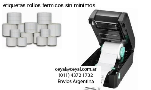 etiquetas rollos termicos sin minimos
