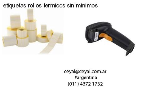 etiquetas rollos termicos sin minimos