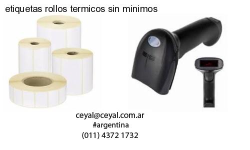 etiquetas rollos termicos sin minimos