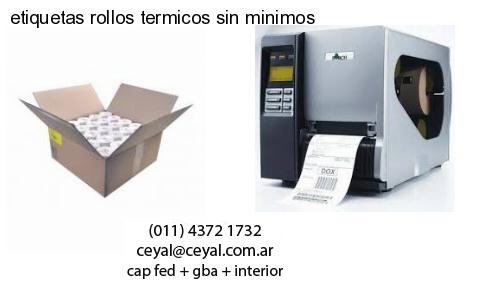 etiquetas rollos termicos sin minimos