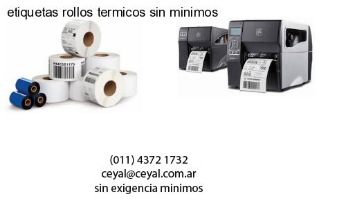 etiquetas rollos termicos sin minimos
