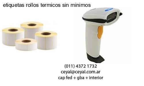 etiquetas rollos termicos sin minimos