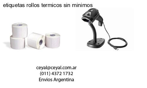 etiquetas rollos termicos sin minimos