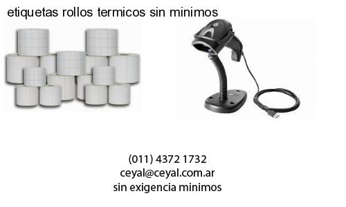 etiquetas rollos termicos sin minimos