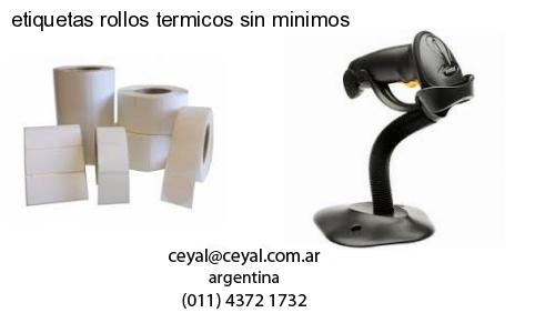 etiquetas rollos termicos sin minimos