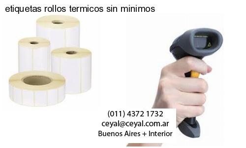 etiquetas rollos termicos sin minimos