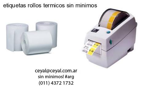 etiquetas rollos termicos sin minimos