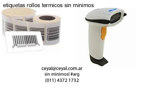 etiquetas rollos termicos sin minimos