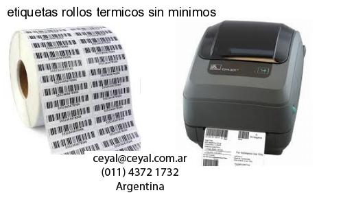 etiquetas rollos termicos sin minimos