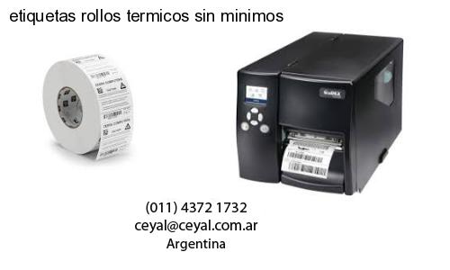 etiquetas rollos termicos sin minimos