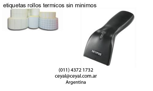 etiquetas rollos termicos sin minimos
