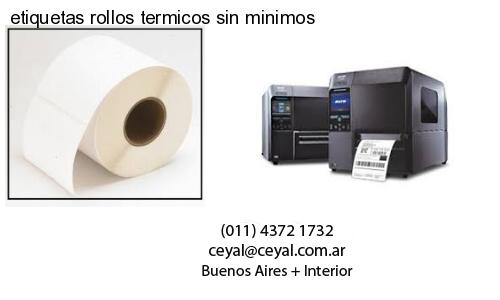 etiquetas rollos termicos sin minimos