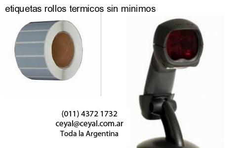 etiquetas rollos termicos sin minimos