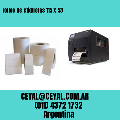 rollos de etiquetas 115 x 53