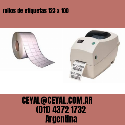 rollos de etiquetas 123 x 100