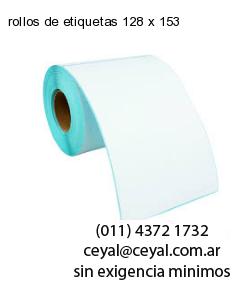 rollos de etiquetas 128 x 153