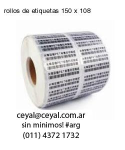 rollos de etiquetas 150 x 108