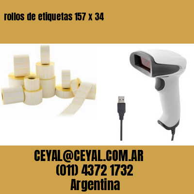 rollos de etiquetas 157 x 34