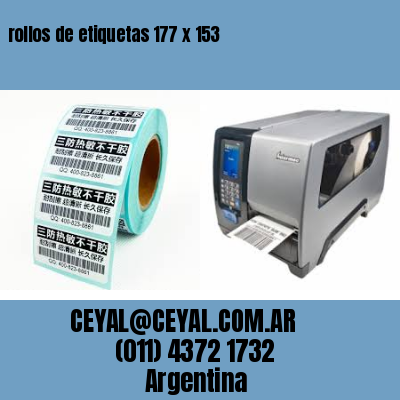 rollos de etiquetas 177 x 153