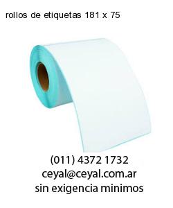 rollos de etiquetas 181 x 75