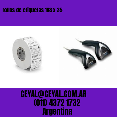 rollos de etiquetas 188 x 35