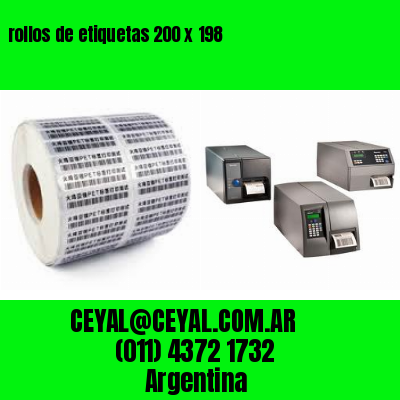 rollos de etiquetas 200 x 198