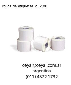 rollos de etiquetas 23 x 88