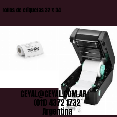 rollos de etiquetas 32 x 34