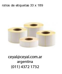 rollos de etiquetas 33 x 189