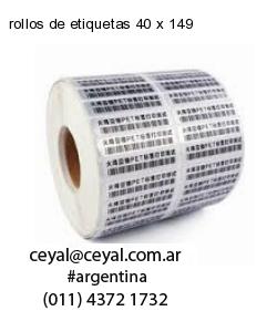 rollos de etiquetas 40 x 149