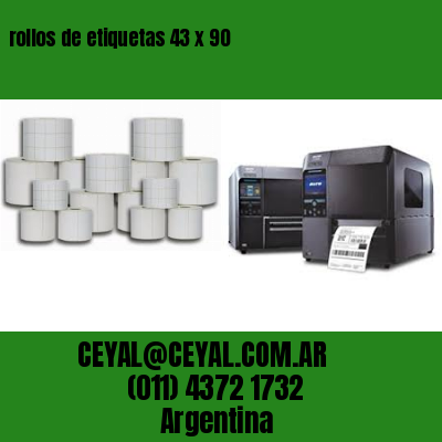 rollos de etiquetas 43 x 90