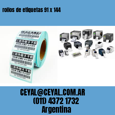 rollos de etiquetas 91 x 144