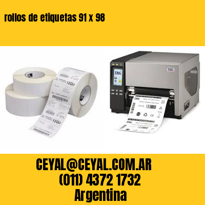 rollos de etiquetas 91 x 98