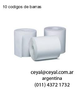 10 codigos de barras