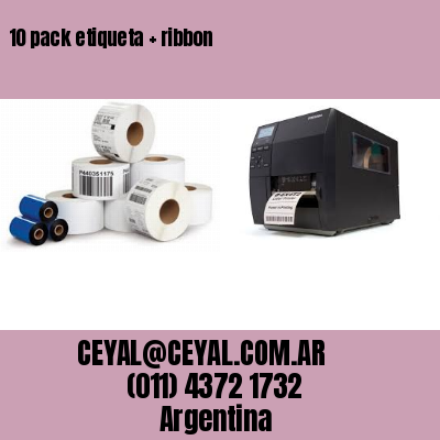10 pack etiqueta   ribbon