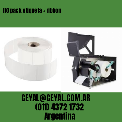 110 pack etiqueta   ribbon