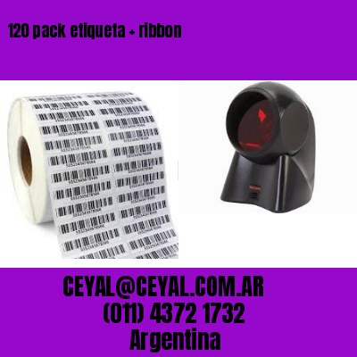120 pack etiqueta   ribbon