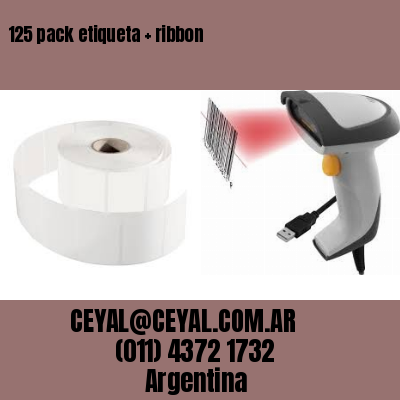 125 pack etiqueta   ribbon
