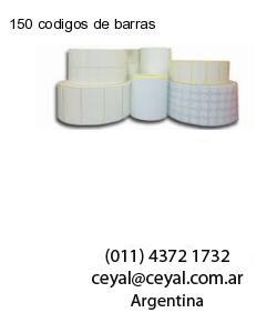 150 codigos de barras