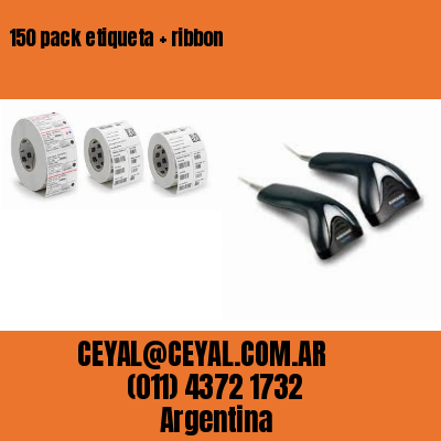 150 pack etiqueta   ribbon