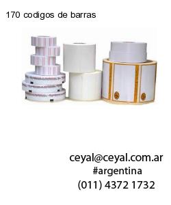 170 codigos de barras