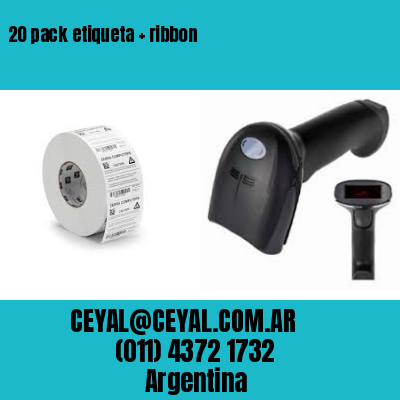 20 pack etiqueta   ribbon