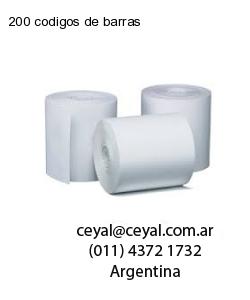 200 codigos de barras