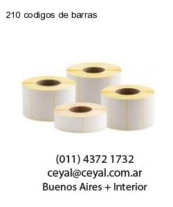210 codigos de barras