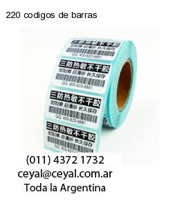 220 codigos de barras